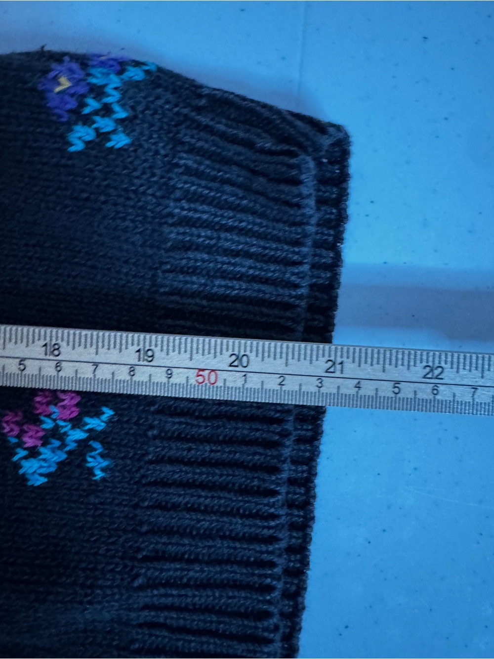 PS Sport Sweater Womens L Black Floral Knit Pullover Grandmacore Cottagecore - Picture 7 of 8